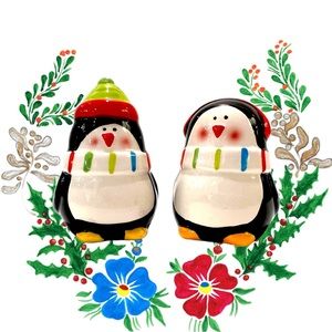 Colorful Penguin Salt & Pepper Set